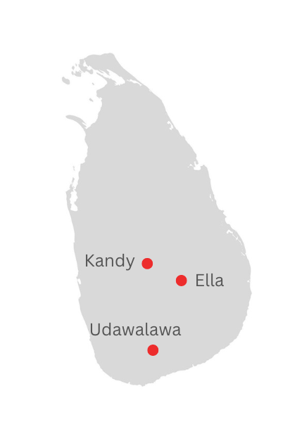 Sri Lanka Tour Map