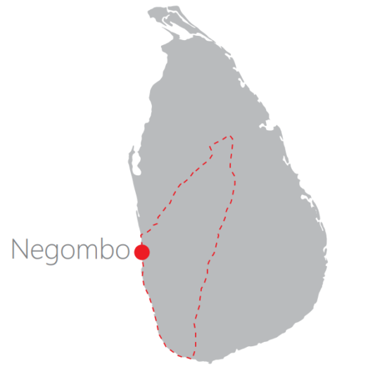 Honeymoon in Sri Lanka Map