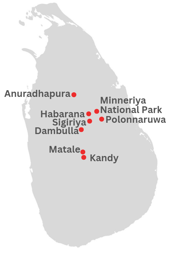 Cultural Triangle Tour Map