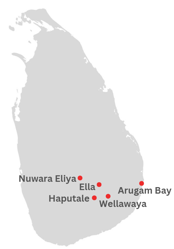 Southern Coast Tour Map